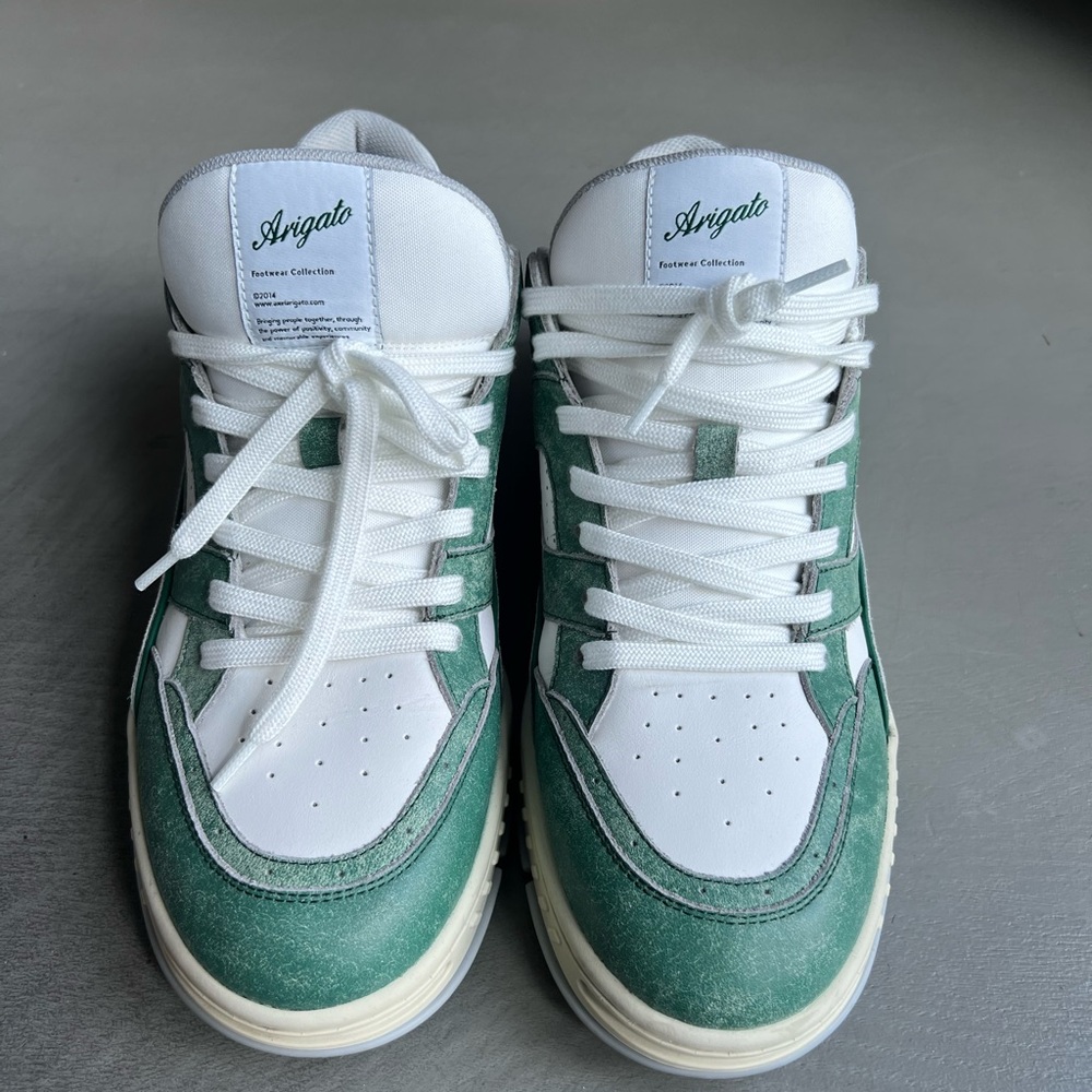 Axel Arigato Area Lo Sneakers White and Green